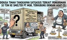 Diduga Timah Tangkapan Satgasus Terkait Pengiriman 10 Ton ke Smelter PT MGR, Seret Agat CS