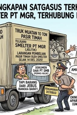 Diduga Timah Tangkapan Satgasus Terkait Pengiriman 10 Ton ke Smelter PT MGR, Seret Agat CS