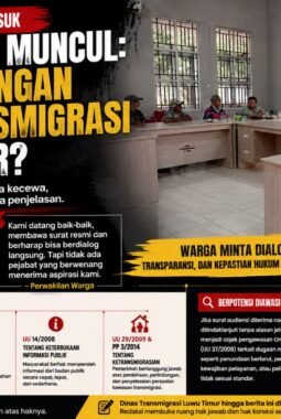 Surat Audiensi Sudah Masuk, Pejabat Tak Muncul!, Ada Apa dengan Dinas Transmigrasi Luwu Timur?